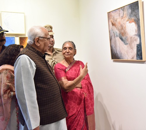 governor ram naik inaugurated sushma agrawal's solo painting exhibition
