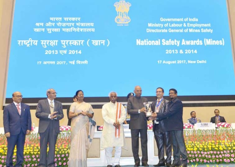 national mining safety award for the year 2013 and 2014