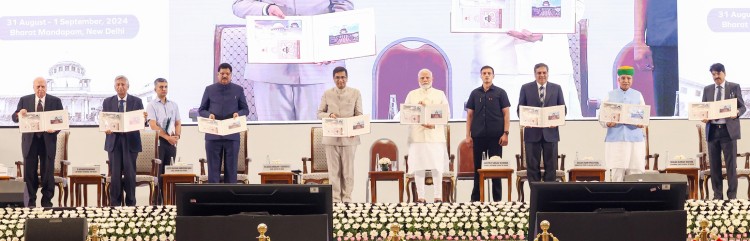 commemorative postage stamp and coin released on 75 years of supreme court