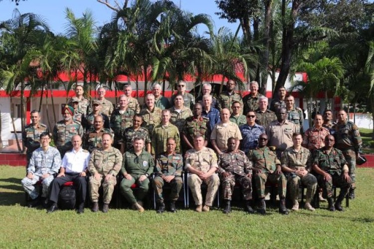 foreign service attache visited the forward areas of the eastern command of the army