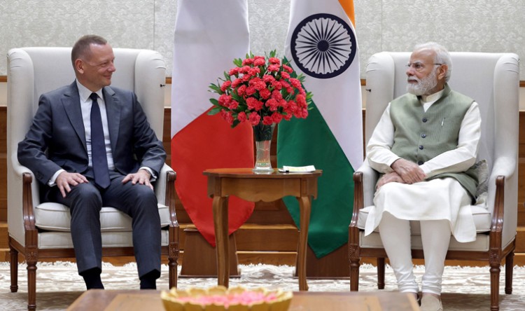 french diplomatic advisor meets modi