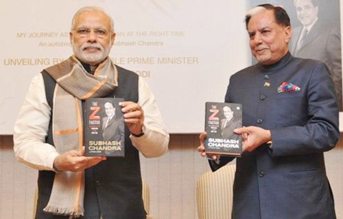 pm narendra modi and  subhash chandra