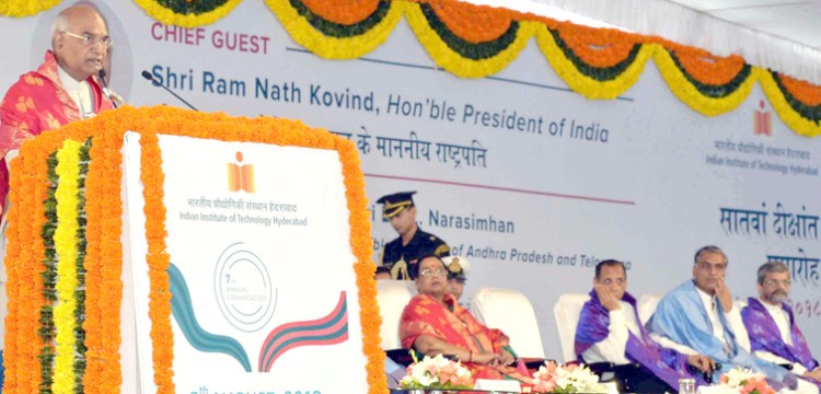 president ramnath kovind address in the convocation of iit hyderabad