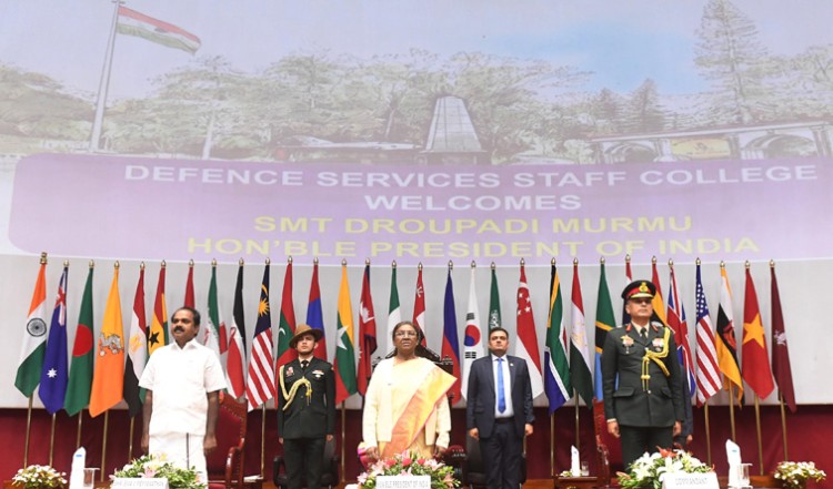 president at the defence services staff college