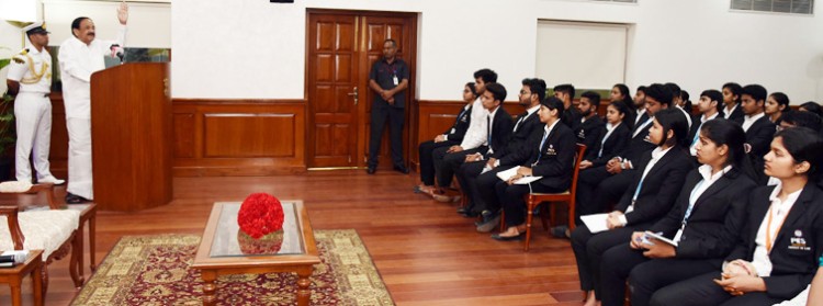 vice president interaction with law students from bangalore