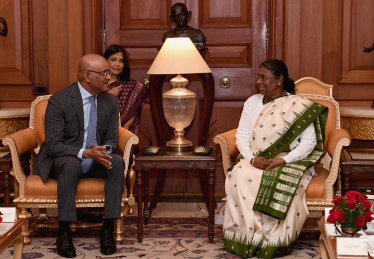 the vice president of guyana met draupadi murmu