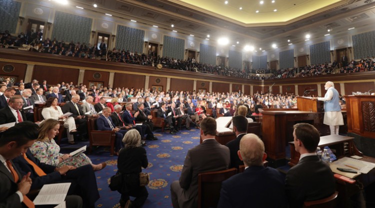 pm narendra modi's address in the us parliament