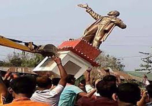 sculpture incident in tripura