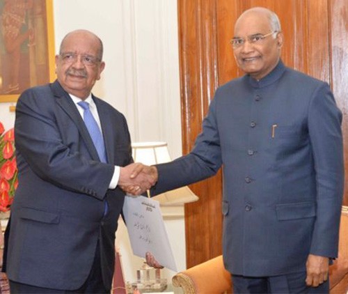 algerian foreign minister met president ramnath kovind