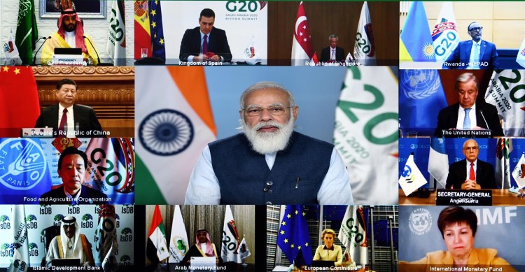 narendra modi addressing the 15th g-20 summit