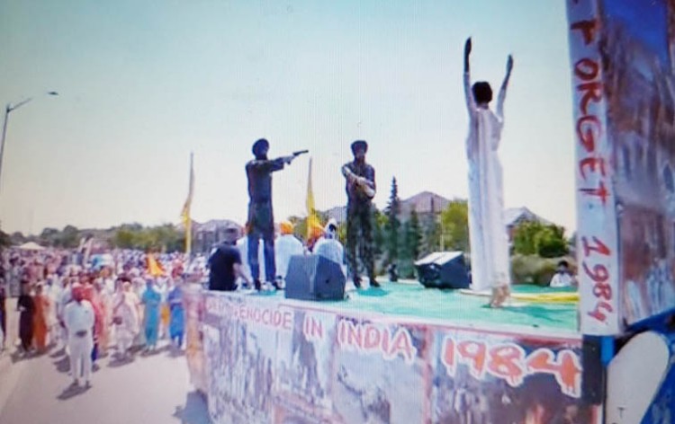 tableau of the assassination of former prime minister of india indira gandhi in canada