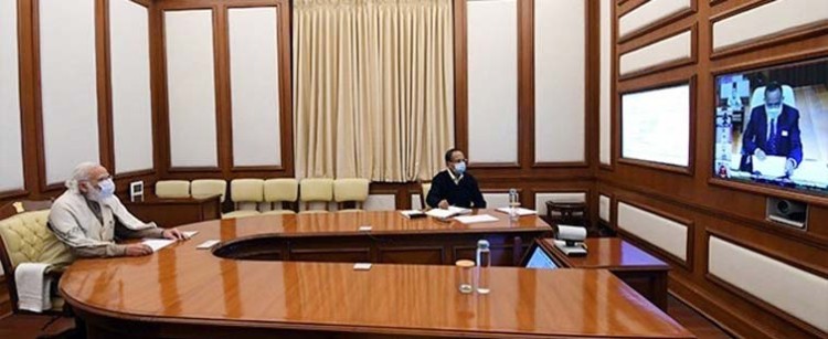 prime minister narendra modi held progress meeting