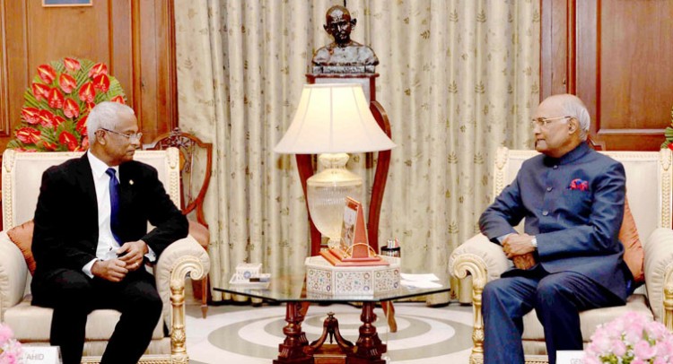 president ibrahim saleh meets ramnath kovind