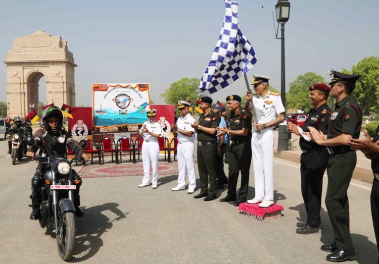 motorcycle campaign on the foundation day of medical corps