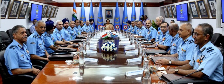 defense minister addressed to air force commanders