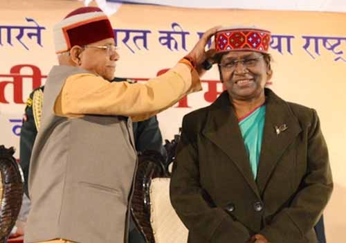 himachal government felicitated the president