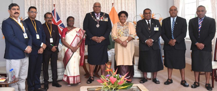 president droupadi murmu was warmly received by president ratu wiliame maivalili katonivere