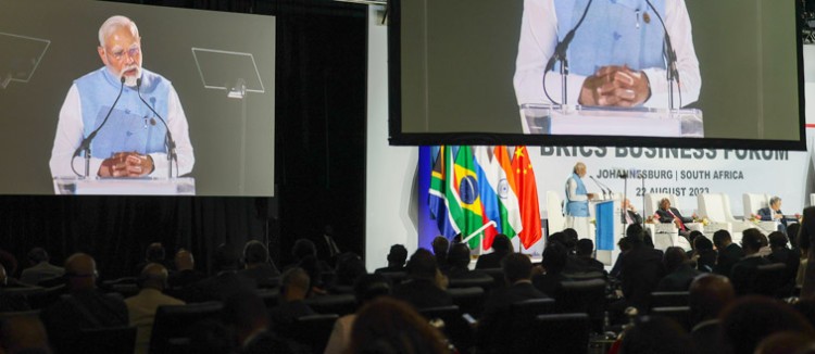 pm narendra modi at brics business leaders forum