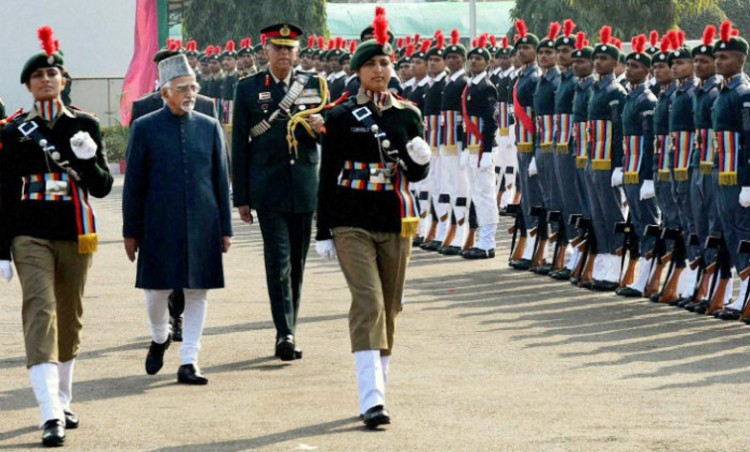 vice president hamid ansari guard of honour at the inauguration of the ncc republic day camp 2015