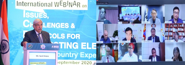 eci webinar on election in corona