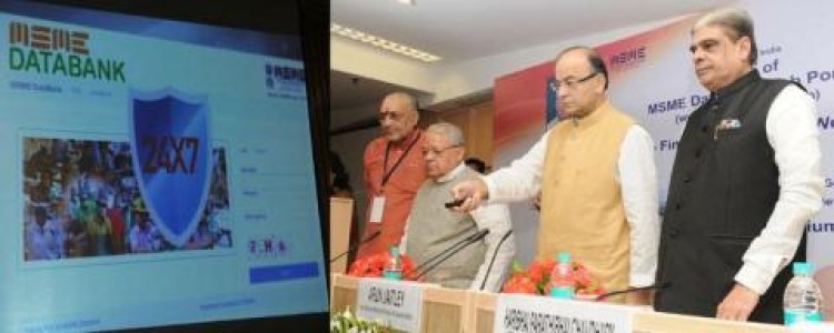 arun jaitley launching the databank for msme portal