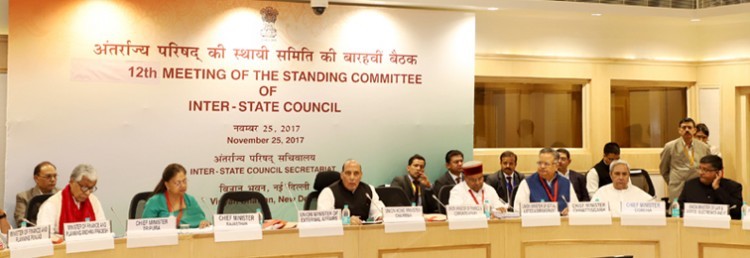 rajnath singh, standing committee of inter-state council meeting