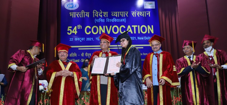 54th convocation of indian institute of foreign trade