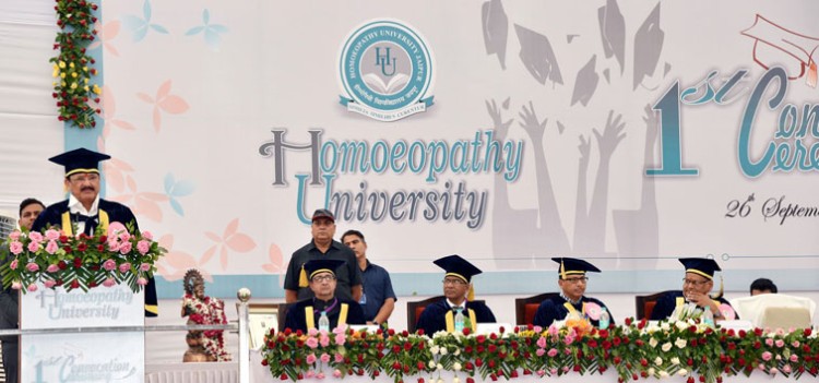 first convocation of homeopathy university, jaipur