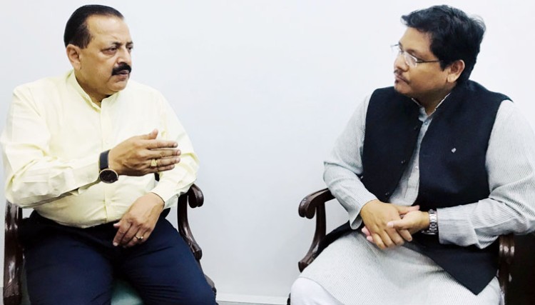 dr. jitendra singh and chief minister of meghalaya