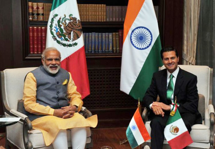 pm narendra modi with president enrique pena nito