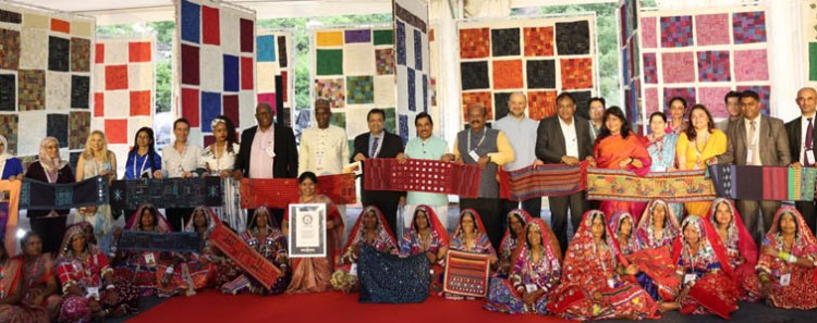 lambani patchwork embroidery creates guinness world record