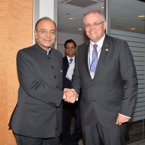 arun jaitley and scott morrison