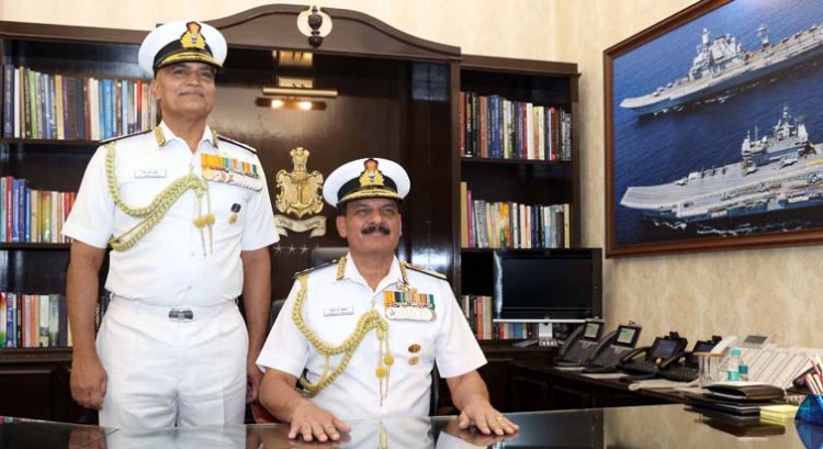 admiral dk tripathi took over naval command