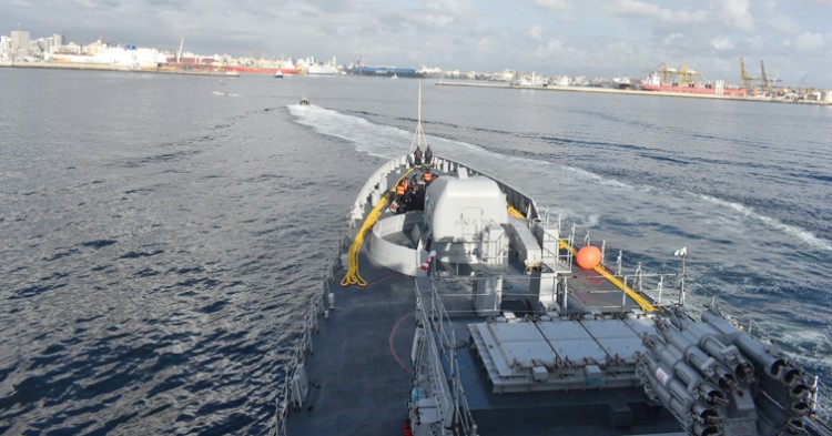 indian naval ship tarkash made a port dakar, senegal visit