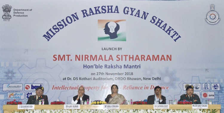 nirmala sitharaman at the launch of the 'mission raksha gyan shakti'