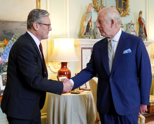 king charles meets new pm keir starmer