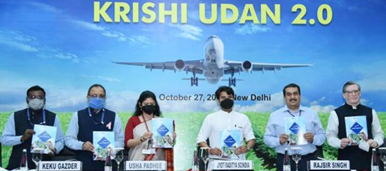 civil aviation minister launches krishi udan 2.0