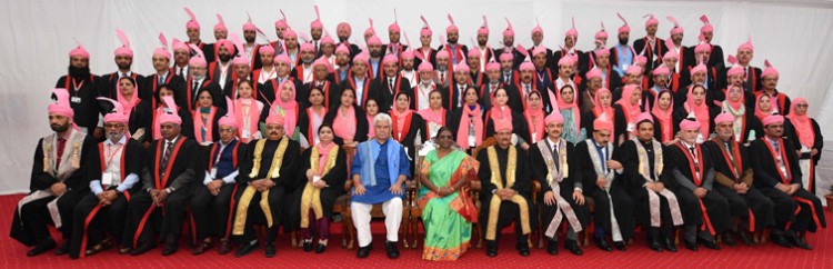 president at the convocation ceremony of kashmir university