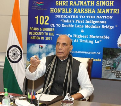 rajnath singh, bro's bridge-roads dedicated to the nation