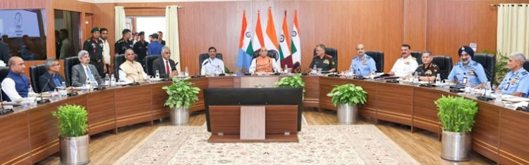 defense minister's top level military meeting in lucknow