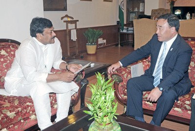 k. chiranjeevi and hiroshi kajiyama