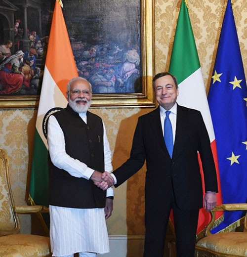 pm narendra modi and pm mario draghi