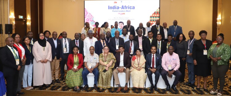 'india africa postal leaders meet' in india