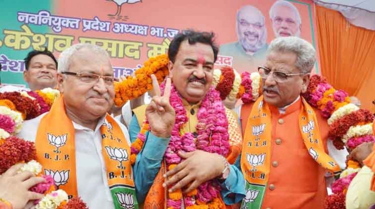 bjp's new state chief receives warm welcome