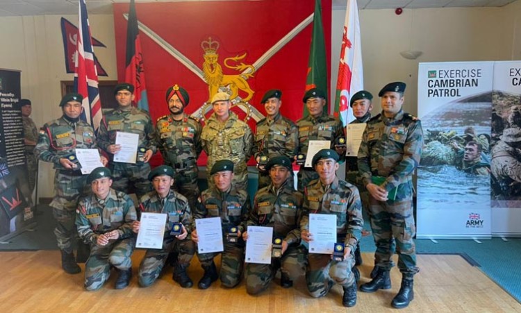 indian army's frontier force honored with gold medal