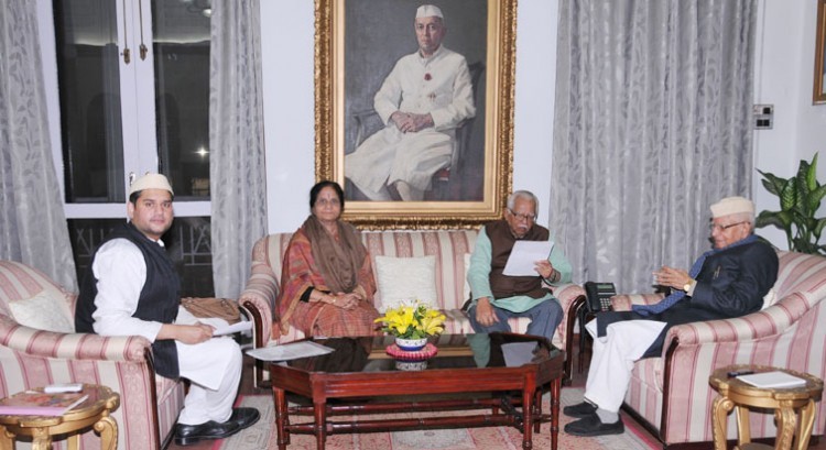 nd tiwari meet governor