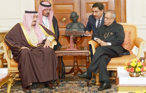 salman bin abdul aziz al saud and pranab mukherjee