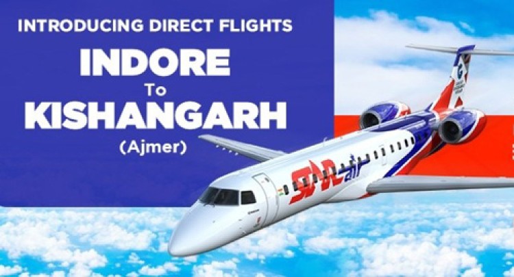 first flight service started between indore-kishangarh