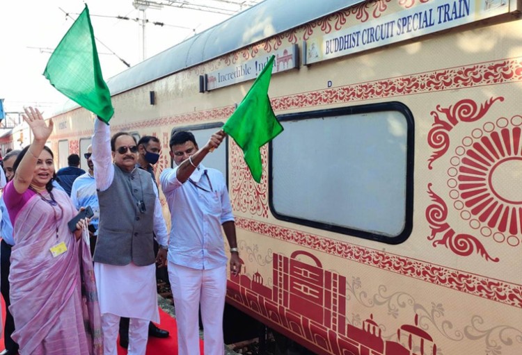 buddhist circuit train fame tour flagged off