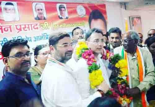 congratulations to jitin prasad congress headquarters